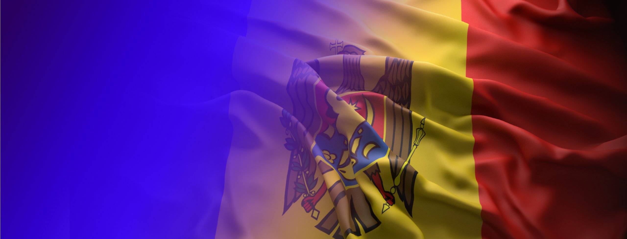 The flag of the Republic of Moldova