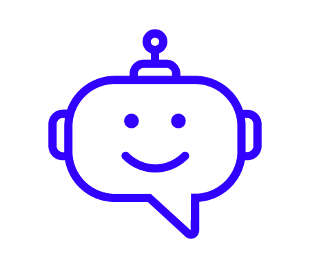 blue paysafecard chatbot icon