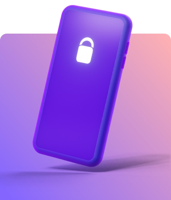 icon of a smartphone with a lockscreen