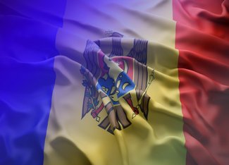 The flag of the Republic of Moldova