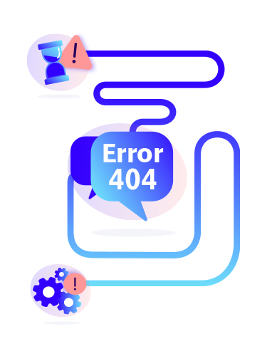 [Translate to German:] Error 404 icons